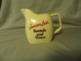 Vintage Jameson Irish Whiskey And Water Pitcher/jug 4 Cups