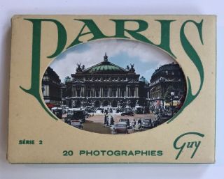 Set Of 20 Vintage (1950’s) Color Photographs Of Paris By Guy,  Series 2