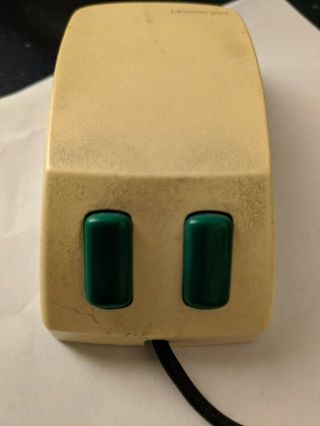 Vintage Pc Accessory: Microsoft Green Eyed Mouse