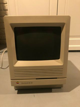 Vintage Apple Macintosh Se/30 Desktop Computer - M5119 -
