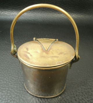 Antique Bronze Silver Match Dispenser Striker Safe Vesta France C1870s Victorian