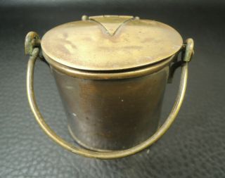 Antique Bronze silver Match Dispenser Striker Safe Vesta France c1870s Victorian 2