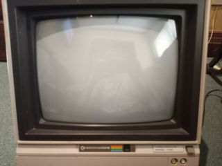 Commodore 64 Model 1702 Video Monitor Powers Up.