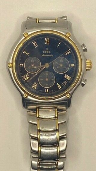 Ebel 1911 El Primero 18k Gold & Stainless Steel Chronograph 31 Jewels Automatic