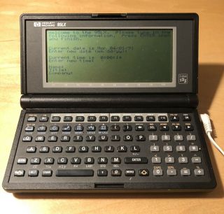 Hewlett Packard Hp 95lx Palmtop Handheld Computer With Lotus 123 -