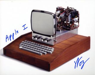Steve Woz Wozniak Signed 8x10 Apple I Computer Photo,  Inscription Autographed