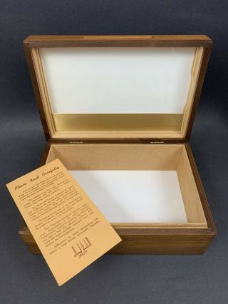 Vintage Alfred Dunhill Wood Humidor Cigar Box