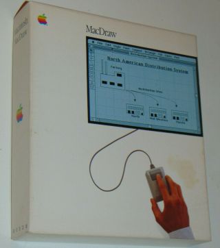 Vintage Apple 1986 Macintosh Macdraw Double & Single Sided/guided Tour Cassette