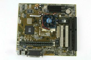Vintage ASUS/HP SPAX - M Socket 7 Motherboard w/ AMD K6 - 2 333MHz CPU & 64MB RAM 2