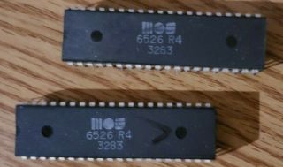Matched Pair Mos 6526 R4 Cia Chips For Commodore 64 - & Working/us Seller