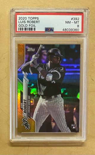 Psa 8 Nm 2020 Topps Series 2 Gold Foil Rookie Luis Robert Chicago White Sox