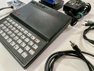 Timex Sinclair 1000 Zx81 With 16k Ram Module Power,  Audio,  Video Cables