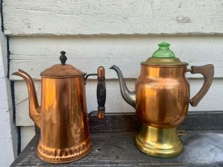 Vintage Manning - Bowman & Company Percolator Copper And Brass