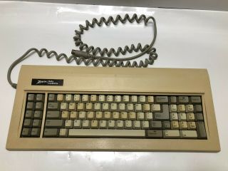 Zenith Data System Keyboard For Personal Computer Vintage Green Alps