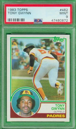 (1) 1983 Topps 482 - Tony Gwynn " Rookie " - Psa 9 Baseball Card