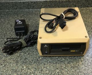 Rare Vtg Atari 810 5 1/4 " Floppy Disk Drive W/ Power Supply & Cable
