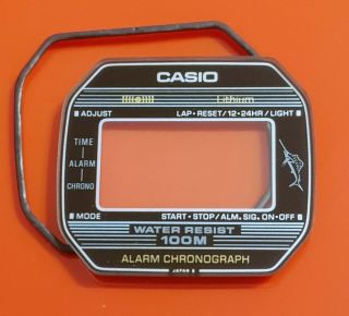 Casio Marlin W - 350 152 Glass For Lcd Watch Nos Parts Repair
