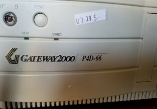 Vintage Gateway 2000 P4d - 66 Gaming Computer 66mhz 32mb No Hd 5isa 3pci Cdrom