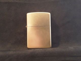 Vintage Zippo Brass D Lighter 04