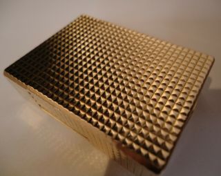 S.  T.  Dupont Line 1 Lighter - Gold Plated - Hobnail Pattern - Briquet/Feuerzeug 5