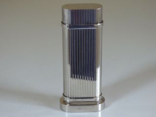 Cartier Palladium Table Cigar Lighter - Godron Design UK P&P £9.  00 2