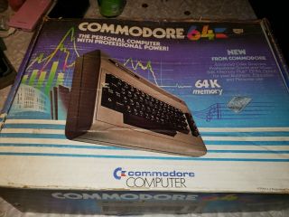 Commodore 64 Computer System W/ Box Matched Serial Number.