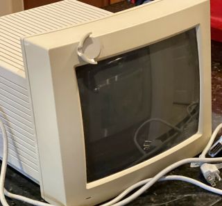 Vintage 1991 Apple Macintosh M1296 12 " Rgb Display Monitor