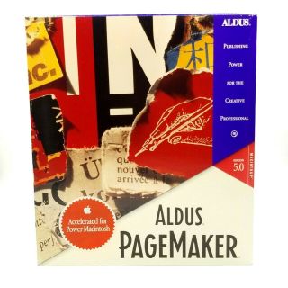 Vintage Macintosh Software: Aldus Pagemaker Version 5.  0 Complete With Disks