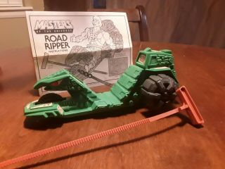 Vintage 1984 Road Ripper He - Man Masters Of The Universe Pull Cord,  Instructions