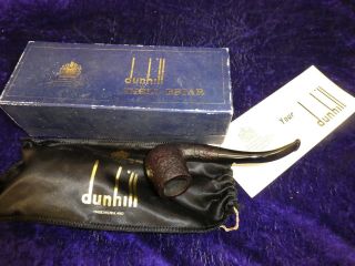Vintage Dunhill Shell Briar Pipe 54 F/t? In Bag & Box