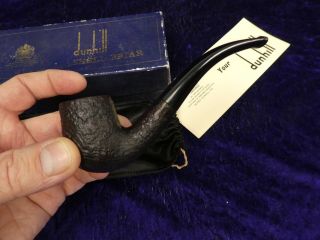 Vintage Dunhill Shell Briar Pipe 54 F/T? In Bag & Box 2