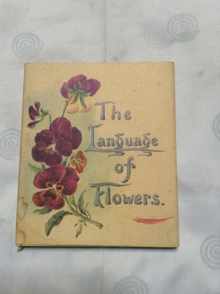 Vintage The Language Of Flowers Hardback Book 1977 Printed In England W Dj