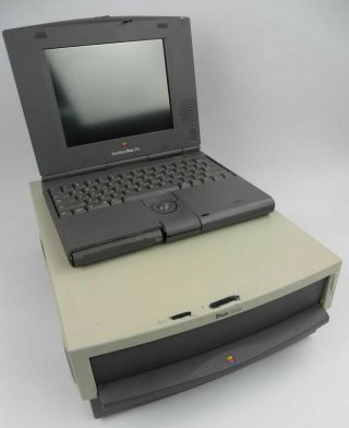 Vintage Apple Powerbook Duo 270c Laptop W/ Apple Duo Dock - Will Not Power On