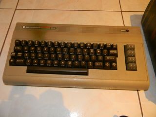 Vintage Commodore 64 Keyboard Computer System,  Power Supply,  Box