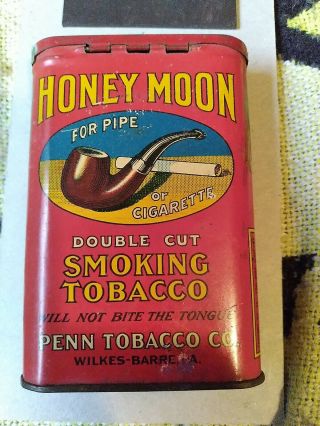 Rare Honey Moon Pocket Tobacco Tin 2