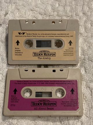 Vintage Teddy Ruxpin Bear The Airship 2 Cassette Tape All About Bears