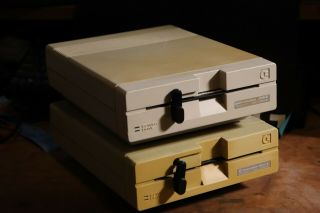 2 Fully Functional,  Cosmetically Challenged Commodore 1541 Ii Floppy Disk Drives