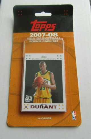 Topps 2007 - 2008 Nba Basketball Rookie Card Set Kevin Durant 2 Of 14