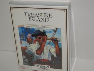 Vintage Software Apple Ii Iie Iic Game Treasure Island Nip