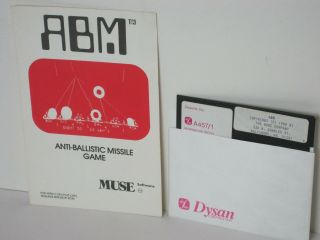 Vintage Apple Ii Iie Iic Iigs Software Game Abm From Muse 1980