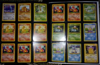 Pokemon 26 Base Set Cards Vintage Charmander Bulbasaur Squirtle