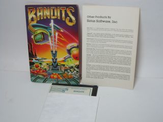 Vintage Software Game Apple Ii Iie Iic Iigs Bandits Sirius Software