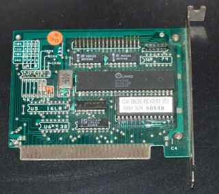 High Density (hd) Floppy Controller Card For Vintage Pc Xt 8 - Bit Isa Computer