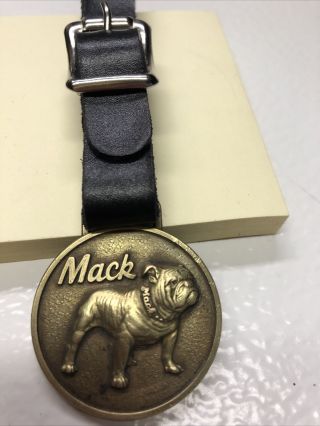 Vintage Antique Pocket Watch Fob Mack Bull Dog