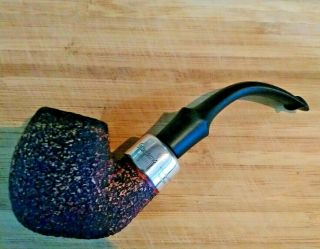 Peterson System Standard 314 Tawny Meershaum Estate Pipe.  Sterling Silver 1974.