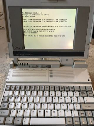 Vintage Laptop Ast Advantage Nb - Sx - 20