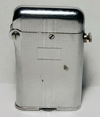 Vintage Thorens Automatic Lighter W/ Art Deco Finish Swiss Patent Great