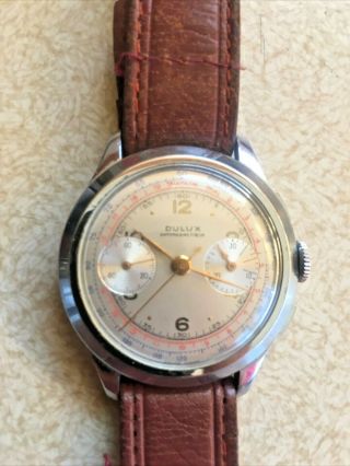 Vintage Mens Dulux Antimagnetique Watch Winds,  Runs & Keeps Time