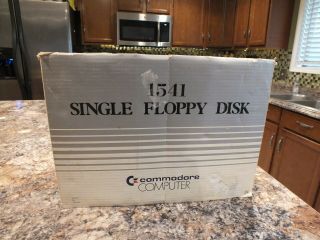 Commodore Computer 1541 Single Floppy Drive Box And Instructions