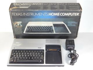 Vtg Texas Instruments Ti99/4a Home Computer Video Game Console System Retro,  Box